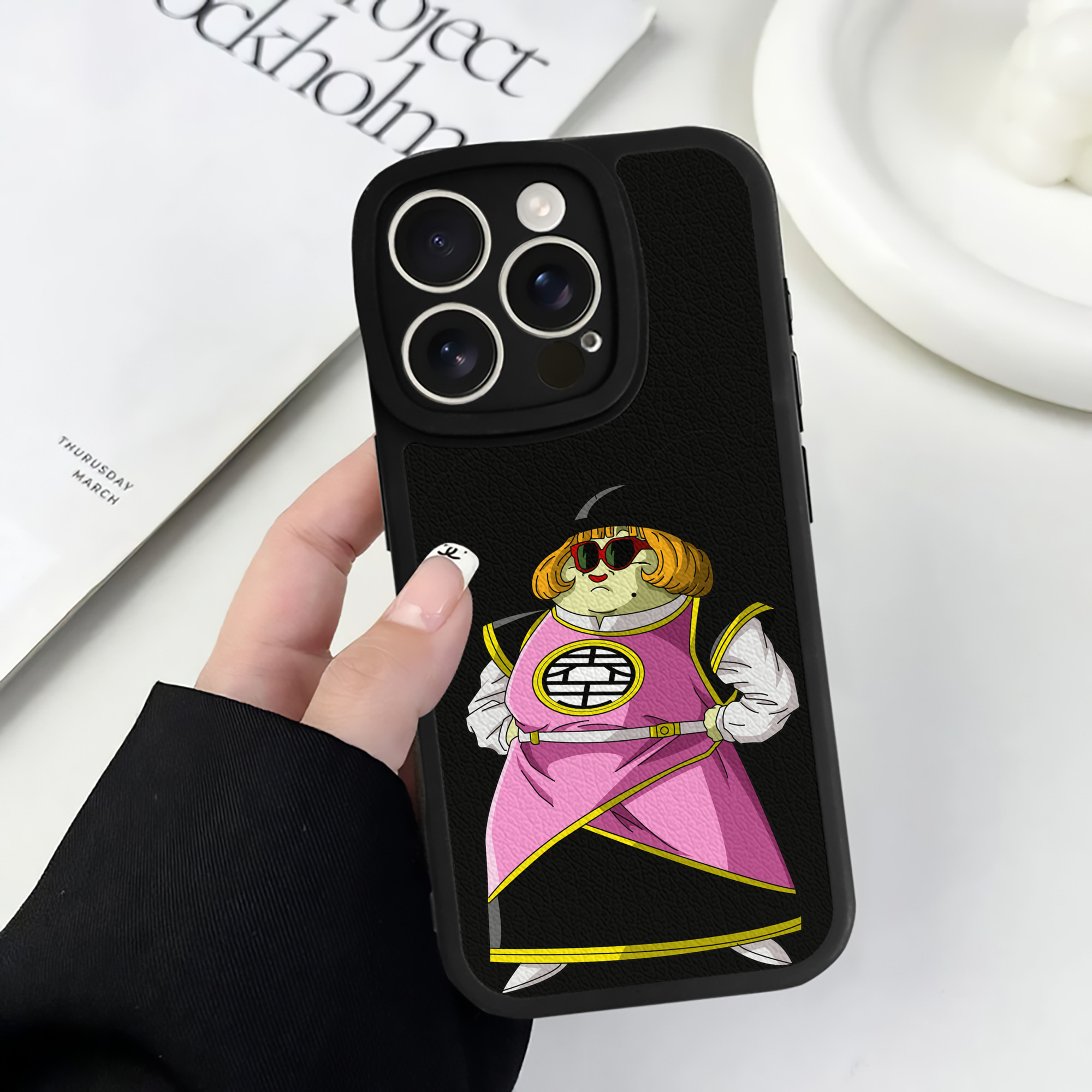 （画像用） ドラゴンボール DRAGON BALL 【iPhone 16シリーズ対応】シリコンスマホケース（レザー調） 材質：シリコン